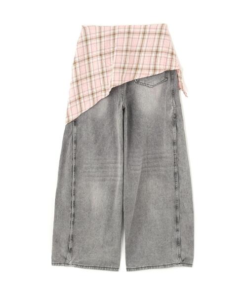SIS(エスアイエス)の「SIS/エスアイエス/Check Denim(デニムパンツ・レディース・ブラック・L/M)」の12枚目の写真