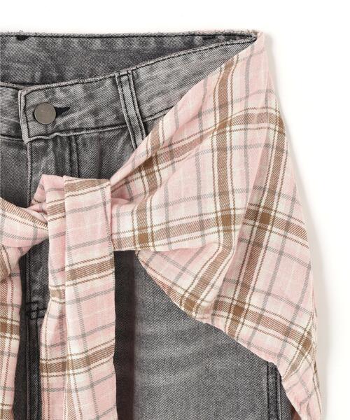 SIS(エスアイエス)の「SIS/エスアイエス/Check Denim(デニムパンツ・レディース・ブラック・L/M)」の7枚目の写真