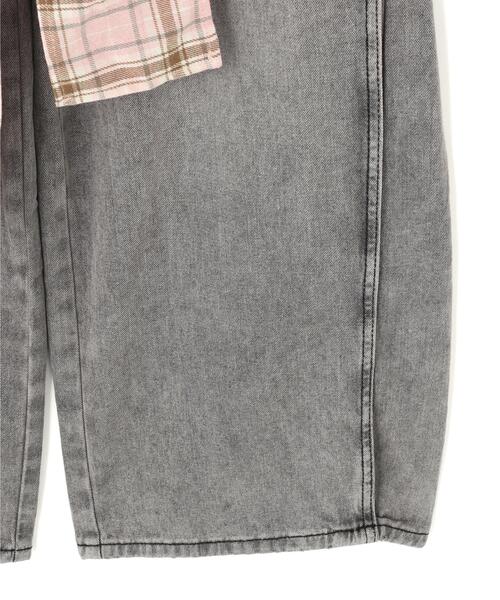 SIS(エスアイエス)の「SIS/エスアイエス/Check Denim(デニムパンツ・レディース・ブラック・L/M)」の8枚目の写真