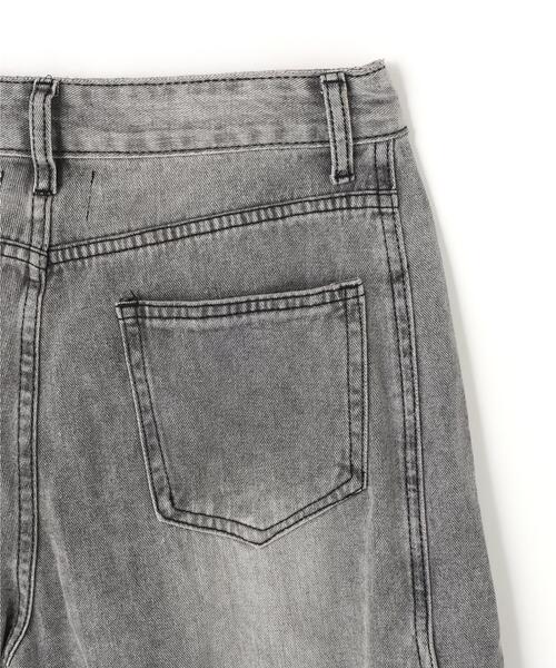 SIS(エスアイエス)の「SIS/エスアイエス/Check Denim(デニムパンツ・レディース・ブラック・L/M)」の10枚目の写真