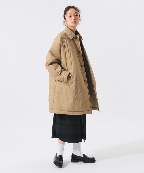 DANTON | 3レイヤークロス ショートバルマカーンコート WOMEN（ステン