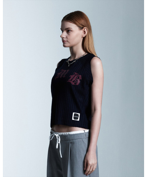 AAMBITION(アアンビション)の「AMBロゴスリーブレス(ネイビー)(Tシャツ/カットソー・レディース・その他・FREE)」の2枚目の写真
