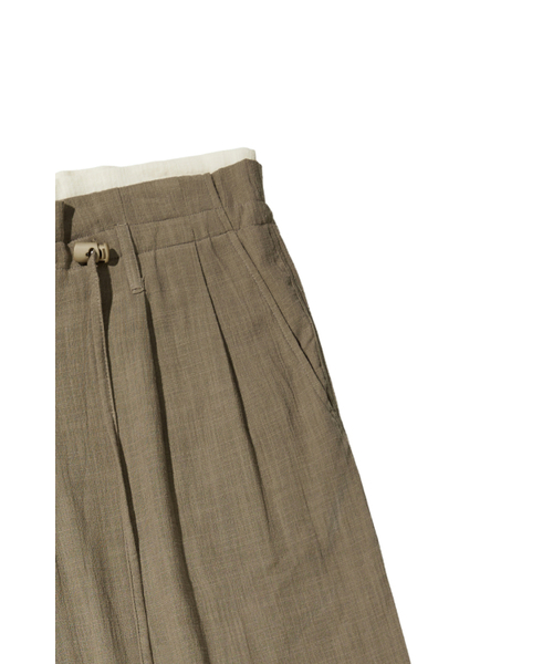 DEINET(ダイニット)の「DEINET OLD MONEY LINEN PANTS IN BROWN(スラックス・レディース・その他・FREE)」の5枚目の写真
