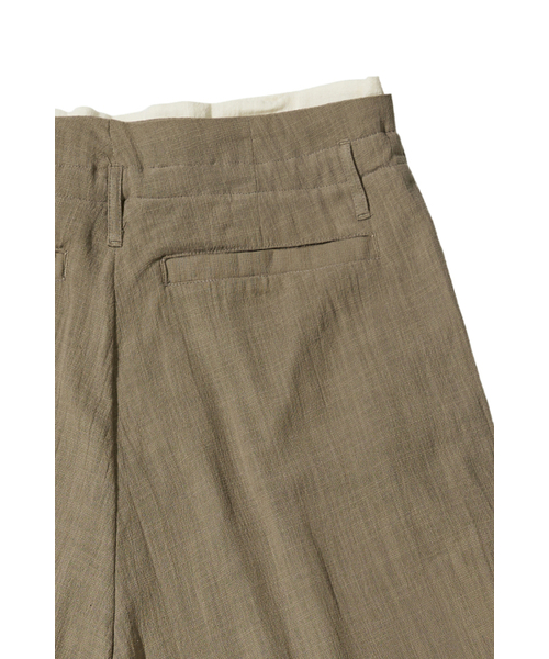 DEINET(ダイニット)の「DEINET OLD MONEY LINEN PANTS IN BROWN(スラックス・レディース・その他・FREE)」の6枚目の写真