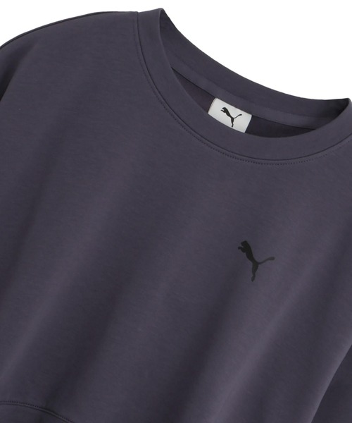 PUMA(プーマ)の「プーマ PUMA ESS ELEVATED MX レイヤード プルオーバー(Tシャツ/カットソー・レディース・パープル/ブラック・S/M/L/XL)」の11枚目の写真