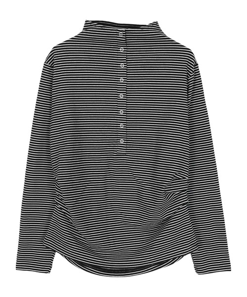miette(ミエット)の「起毛プチハイネックヘンリートップス(Tシャツ/カットソー・レディース・ホワイト/グレー/チャコール/ブラック・FREE)」の8枚目の写真