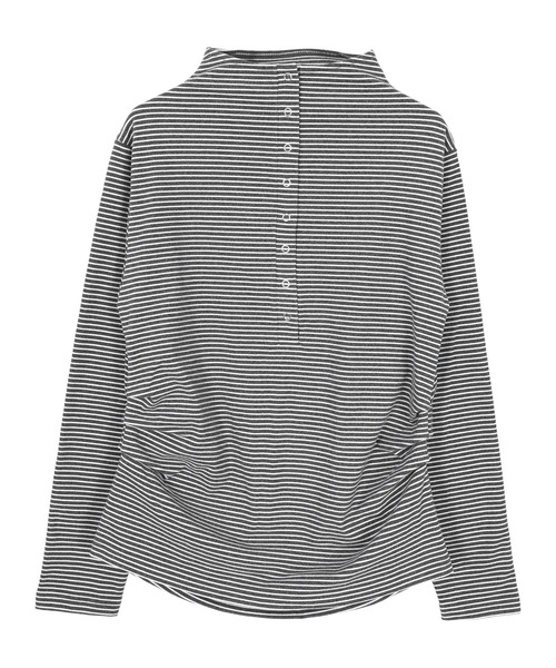 miette(ミエット)の「起毛プチハイネックヘンリートップス(Tシャツ/カットソー・レディース・ホワイト/グレー/チャコール/ブラック・FREE)」の9枚目の写真