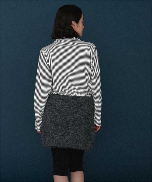 miette(ミエット)の「起毛プチハイネックヘンリートップス(Tシャツ/カットソー・レディース・ホワイト/グレー/チャコール/ブラック・FREE)」の14枚目の写真