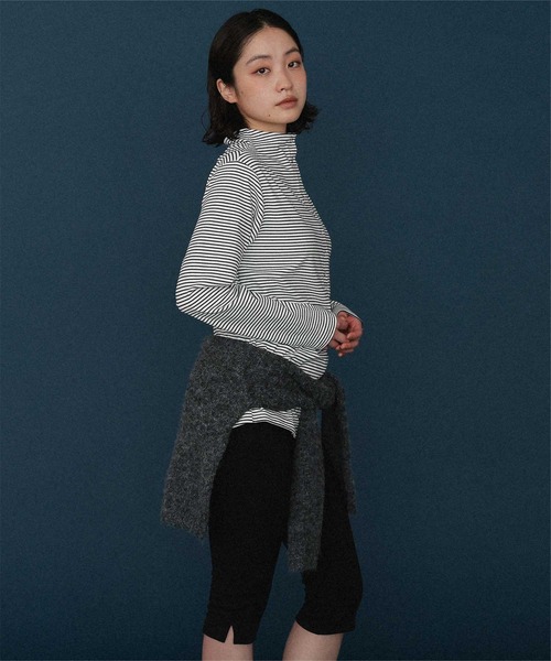 miette(ミエット)の「起毛プチハイネックヘンリートップス(Tシャツ/カットソー・レディース・ホワイト/グレー/チャコール/ブラック・FREE)」の15枚目の写真