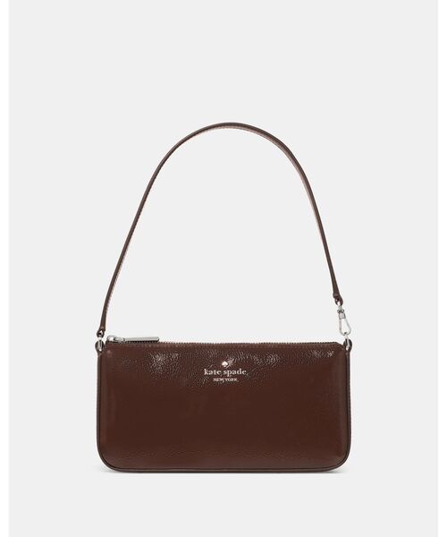 kate spade new york（ケイトスペード ニューヨーク）の「ジェミニ シャイニー レザー ポシェット（ショルダーバッグ・レディース・ブラウン・ONESIZE）」の3枚目の写真