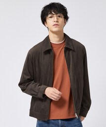 TAKEO KIKUCHI（タケオキクチ）の「バックプリーツ ボックスシルエット ジップ ブルゾン（ブルゾン）」