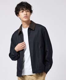 TAKEO KIKUCHI（タケオキクチ）の「バックプリーツ ボックスシルエット ジップ ブルゾン（ブルゾン）」