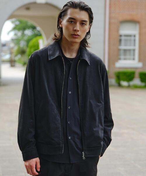TAKEO KIKUCHI（タケオキクチ）の「デニム＆スウェード調 ジップブルゾン（ブルゾン・メンズ・ブラウン系その他/ブラック/ネイビー・04/03/02）」の4枚目の写真
