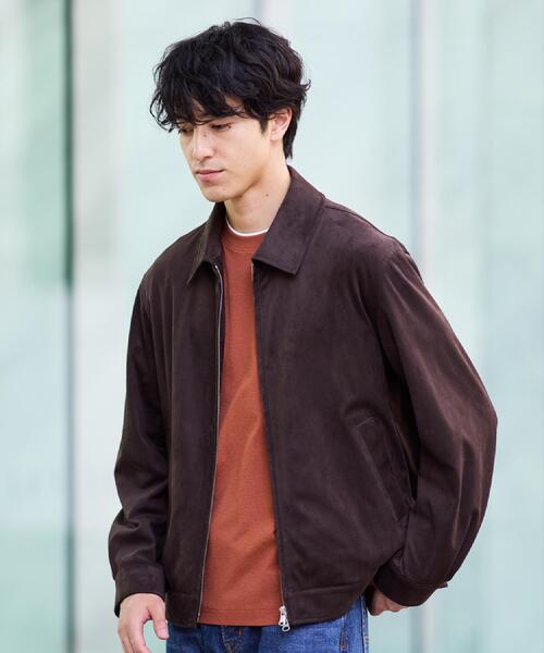 TAKEO KIKUCHI（タケオキクチ）の「デニム＆スウェード調 ジップブルゾン（ブルゾン・メンズ・ブラウン系その他/ブラック/ネイビー・04/03/02）」の8枚目の写真