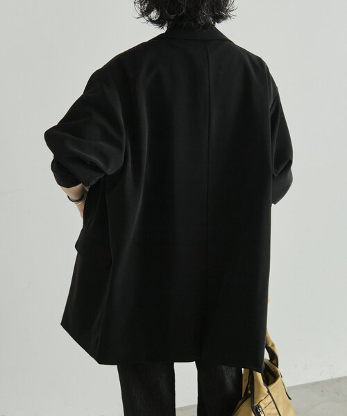 ear PAPILLONNER(イアパピヨネ)の「ダブルジャケット【SUM1 STYLE】(テーラードジャケット・レディース・ブラック/グレー・FREE)」の5枚目の写真