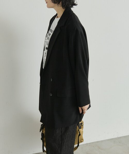 ear PAPILLONNER(イアパピヨネ)の「ダブルジャケット【SUM1 STYLE】(テーラードジャケット・レディース・ブラック/グレー・FREE)」の10枚目の写真