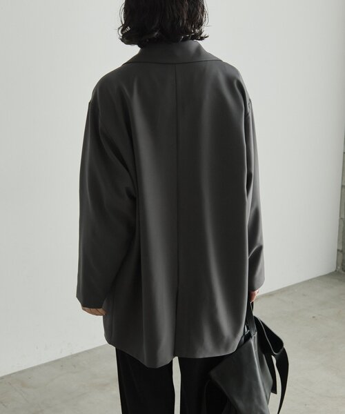 ear PAPILLONNER(イアパピヨネ)の「ダブルジャケット【SUM1 STYLE】(テーラードジャケット・レディース・ブラック/グレー・FREE)」の18枚目の写真