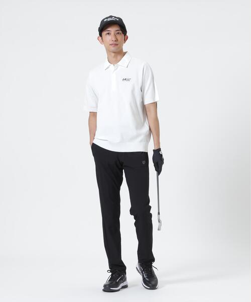 MASTER BUNNY EDITION（マスターバニーエディション）の「布帛衿ポロニット (MENS)（ニット/セーター・メンズ・グレー/ブラック/ホワイト・X-LARGE/LARGE/MEDIUM）」の5枚目の写真