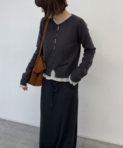 CANAL JEAN(キャナルジーン)の「bebyyou テンセルウールシアーロンT(Tシャツ/カットソー・レディース・ヘザーグレー/ネイビー/グレー・ONE SIZE)」の16枚目の写真