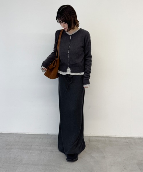 CANAL JEAN(キャナルジーン)の「bebyyou テンセルウールシアーロンT(Tシャツ/カットソー・レディース・ヘザーグレー/ネイビー/グレー・ONE SIZE)」の17枚目の写真