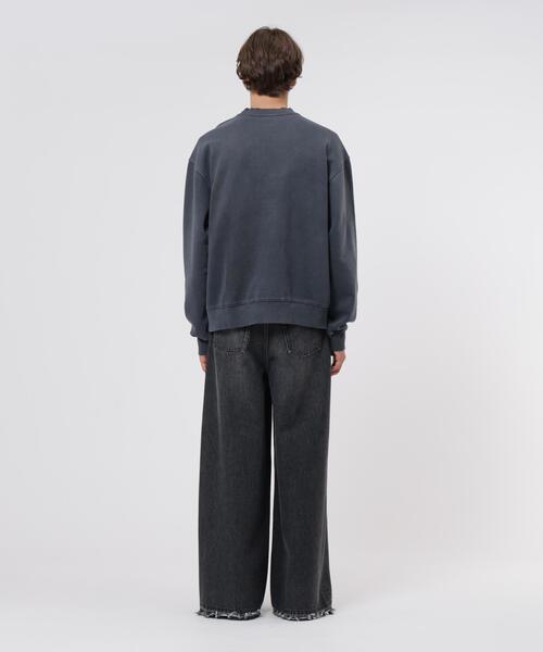 Alpha Industries（アルファインダストリーズ）の「Alpha Industries/アルファ インダストリーズ/ESSENTIAL CREW RELAXED FIT SWEATSHIRT 【AIR AUX】/エッセンシャル クルー リラックスフィット スウェットシャツ（スウェット・メンズ・ブラック/ベージュ・L/M）」の18枚目の写真