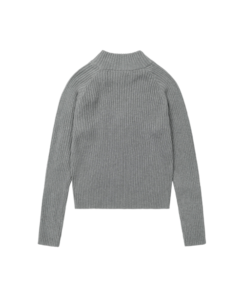AAKAM（アーカム）の「Slant Zipper Belted Knit (Gray)（ニット/セーター・レディース・その他・1/2）」の3枚目の写真