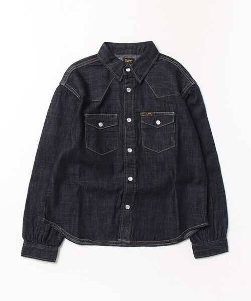 Lee(リー)の「【110-150cm】キッズ ウエスタンシャツ(シャツ/ブラウス・キッズ・インディゴブルー/ブルー・110/130/150/120/140)」の1枚目の写真