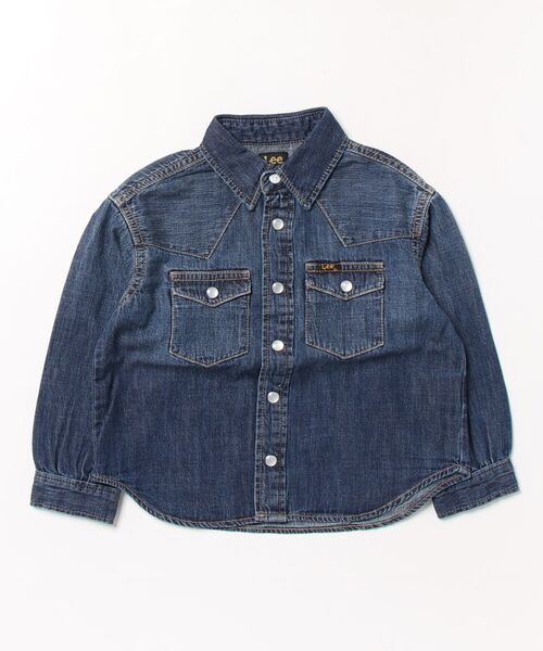Lee(リー)の「【110-150cm】キッズ ウエスタンシャツ(シャツ/ブラウス・キッズ・インディゴブルー/ブルー・110/130/150/120/140)」の2枚目の写真