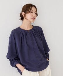 2WAY衿タックブラウス