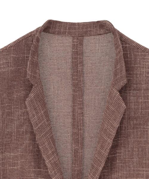LOGEMENT DE CLAIRE(ロジュモンドクレール)の「カラミ素材ジャケット(その他アウター・レディース・ブラウン/ブラック/ホワイト×ブラック・FREE)」の9枚目の写真