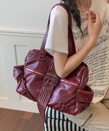 lilful（リルフル）の「2WAY ヴィンテージフェイクレザー スタッズバッグ（ショルダーバッグ）」