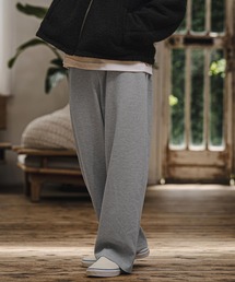 mp15406- Karze Span Wide Straight Pants ワイドストレートトラックパンツ(A78126cmb)