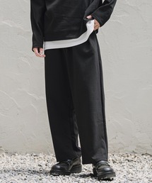 mp15406- Karze Span Wide Straight Pants ワイドストレートトラックパンツ(A78126cmb)