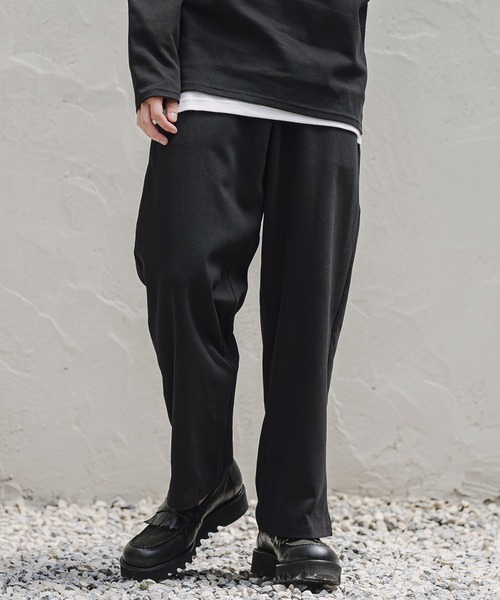 CAMBIO(カンビオ)の「mp15406- Karze Span Wide Straight Pants ワイドストレートトラックパンツ(A78126cmb)(その他パンツ・メンズ・ブラック/ネイビー/グレイッシュベージュ/ミックスグレー・L/M/S)」の16枚目の写真