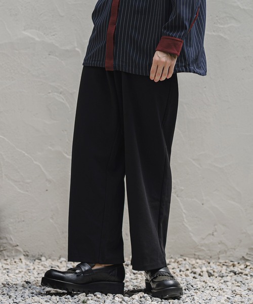 CAMBIO(カンビオ)の「mp15406- Karze Span Wide Straight Pants ワイドストレートトラックパンツ(A78126cmb)(その他パンツ・メンズ・ブラック/ネイビー/グレイッシュベージュ/ミックスグレー・L/M/S)」の17枚目の写真