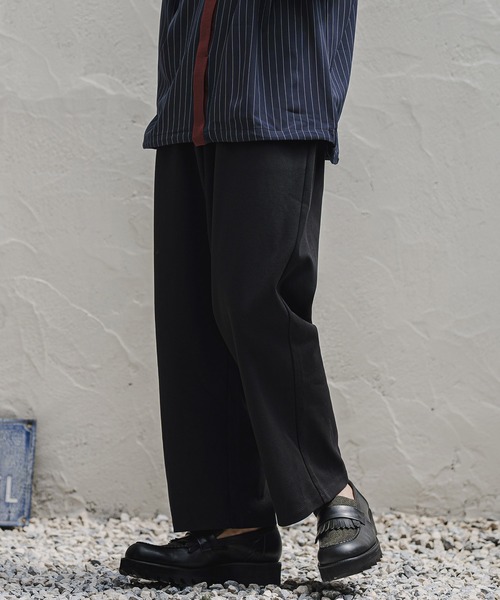 CAMBIO(カンビオ)の「mp15406- Karze Span Wide Straight Pants ワイドストレートトラックパンツ(A78126cmb)(その他パンツ・メンズ・ブラック/ネイビー/グレイッシュベージュ/ミックスグレー・L/M/S)」の18枚目の写真