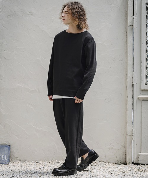 CAMBIO(カンビオ)の「mp15406- Karze Span Wide Straight Pants ワイドストレートトラックパンツ(A78126cmb)(その他パンツ・メンズ・ブラック/ネイビー/グレイッシュベージュ/ミックスグレー・L/M/S)」の21枚目の写真