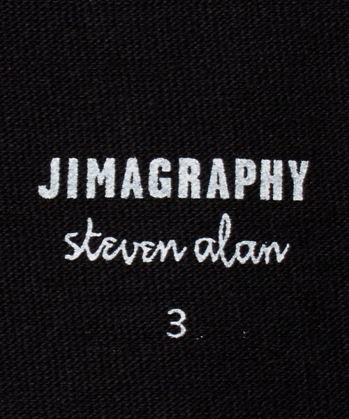 Steven Alan(スティーブンアラン)の「<JIMA × Steven Alan> WTS TEE BLK/Tシャツ(Tシャツ/カットソー・メンズ・ブラック・3/2)」の8枚目の写真