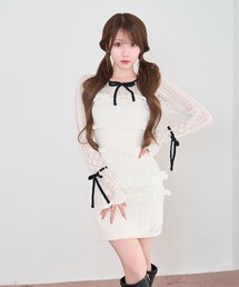 Crochet knit mini o/p