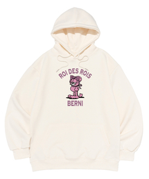 [起毛/ノー起毛] (BERNI X ROA) ロゴ入りフーディ (アイボリー)
