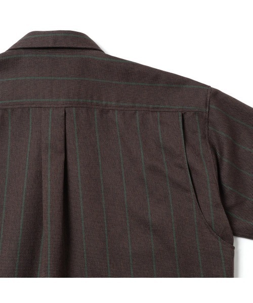 MATSUFUJI(マツフジ)の「Grosgrain Stripe Shirt(シャツ/ブラウス・メンズ・ブルー/ブラウン・2/3)」の7枚目の写真