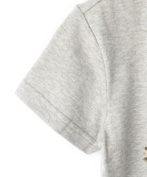 green label relaxing(グリーンレーベルリラクシング)の「ハッポウ カモフラプリント Tシャツ ショートスリーブ◆(Tシャツ/カットソー・キッズ・オフホワイト/グレー・105/135/95/125/115)」の7枚目の写真