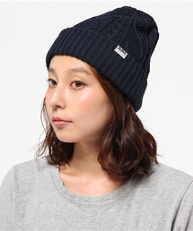 X-girl | COTTON CABLE KNIT CAP /ニットキャップ/帽子/ケーブル編み/デイリーユース/普段使い(ニットキャップ/ビーニー)