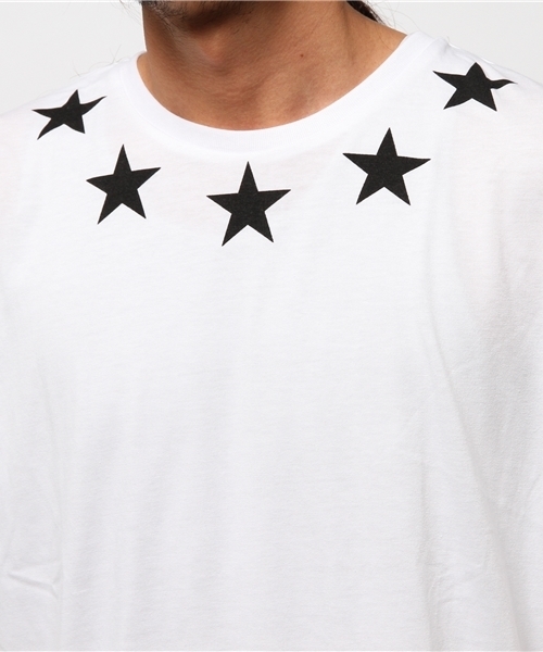 VENCEEXCHANGE（ヴァンスエクスチェンジ）の「スターオルテガプリント半袖ロング丈T            （Tシャツ/カットソー・メンズ・オフホワイト/ブラック・MEDIUM/LARGE）」の3枚目の写真