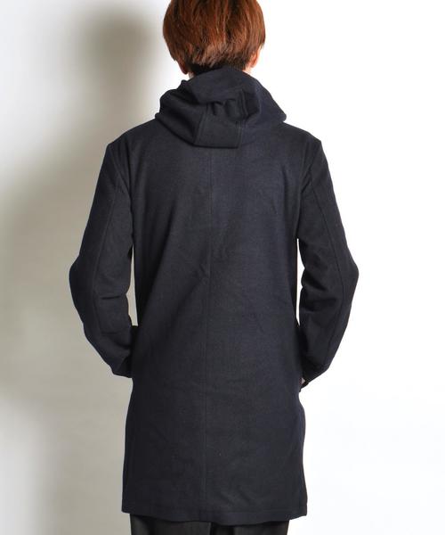 SHIPS JET BLUE（シップスジェットブルー）の「SHIPS JET BLUE: ウールフードコート■（その他アウター・メンズ・チャコールグレー/ネイビー/ブラック・SMALL/MEDIUM/X-LARGE/LARGE）」の6枚目の写真