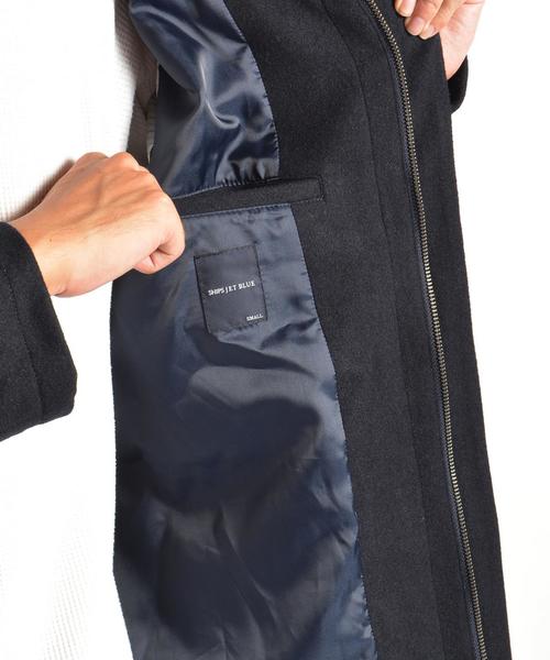 SHIPS JET BLUE（シップスジェットブルー）の「SHIPS JET BLUE: ウールフードコート■（その他アウター・メンズ・チャコールグレー/ネイビー/ブラック・SMALL/MEDIUM/X-LARGE/LARGE）」の12枚目の写真
