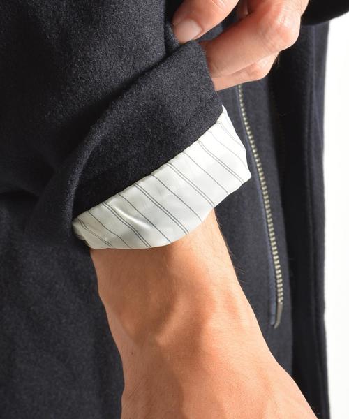 SHIPS JET BLUE（シップスジェットブルー）の「SHIPS JET BLUE: ウールフードコート■（その他アウター・メンズ・チャコールグレー/ネイビー/ブラック・SMALL/MEDIUM/X-LARGE/LARGE）」の13枚目の写真