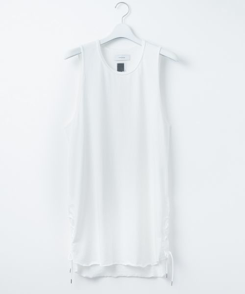 black zip up tank top