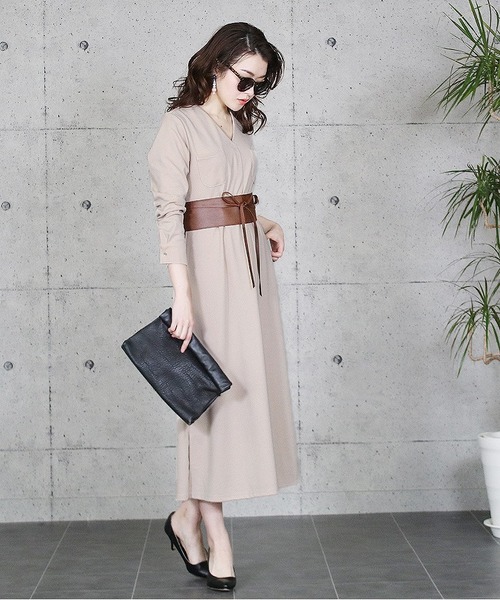 Reca レカ の しっかりポンチ生地ワンピース ワンピース Wear