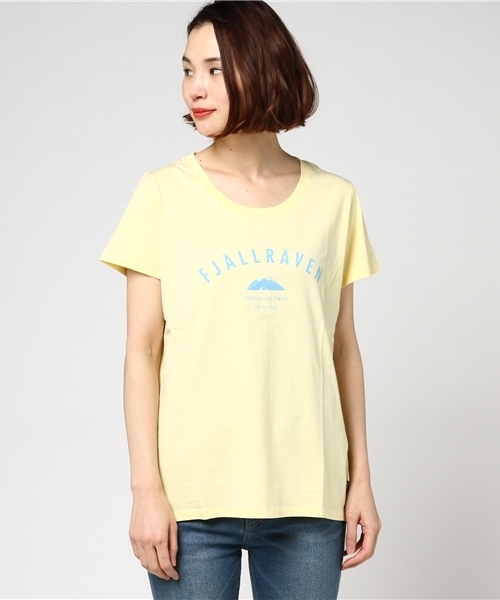 FJALL RAVEN （フェールラーベン）の「Trekking Equipment T-shirt W  (FJALLRAVEN/フェールラーベン)（Tシャツ/カットソー・レディース・パープル/ペールイエロー/グリーン/ライトグリーン/レッド系その他・L/M/S）」の10枚目の写真